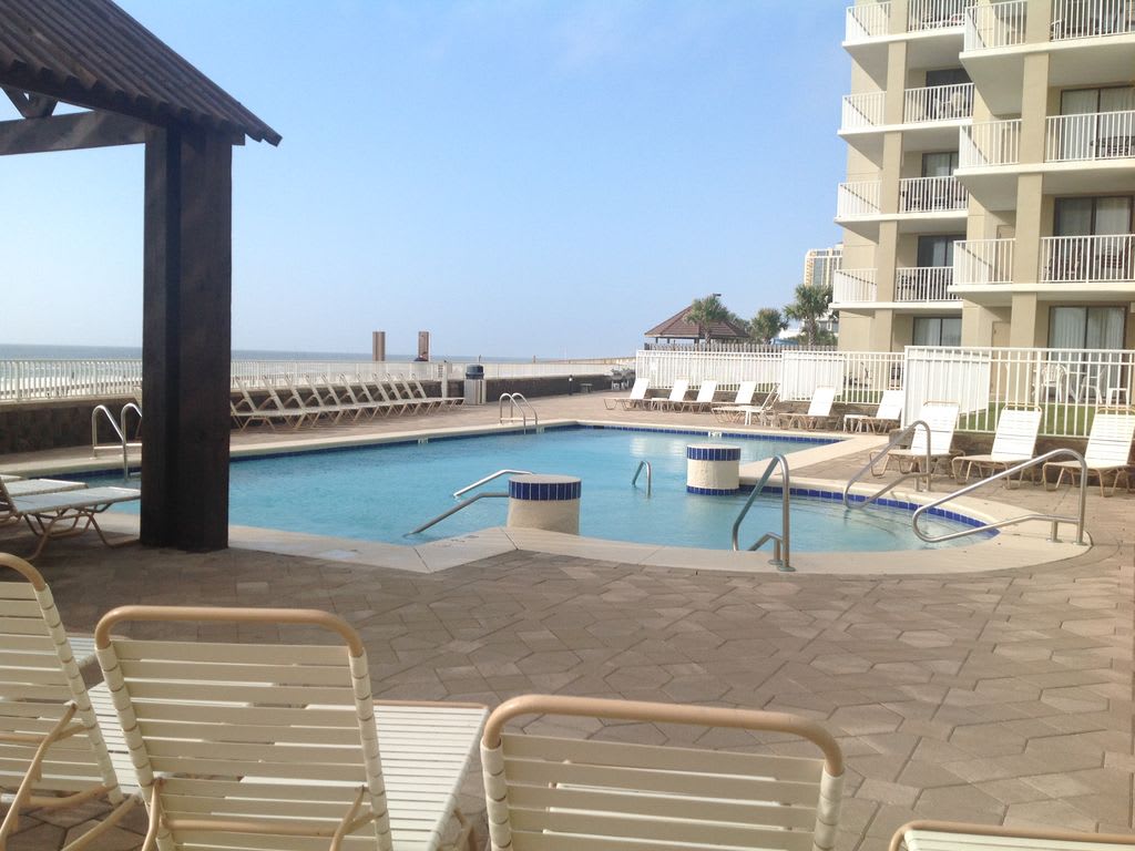 Beach side outdoor pool